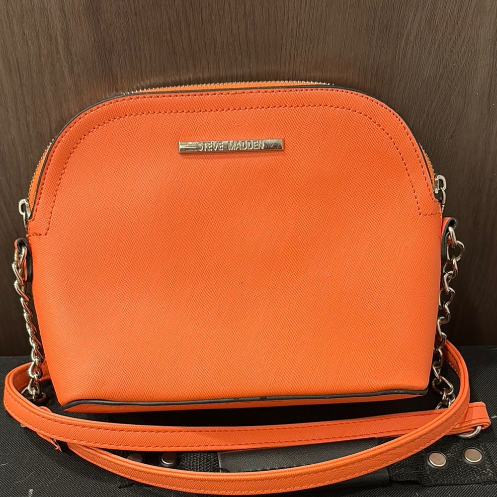 Steve Madden Orange Crossbody Bag with Dome Shape